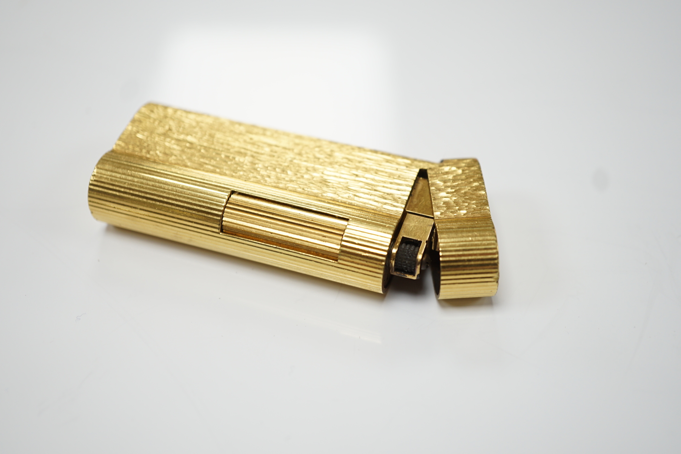 A boxed Dunhill gold plated S-type cigarette lighter